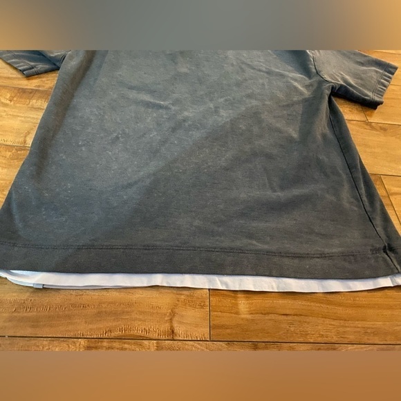 Zara Men’s Heavy Cotton Stonewash Grey T-Shirt Size medium - Picture 2 of 11
